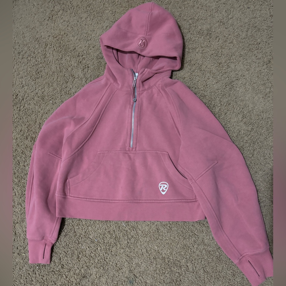 🌹💕Lululemon Scuba Oversized Half-Zip Hoodie Brier Rose - Picture 1 of 5